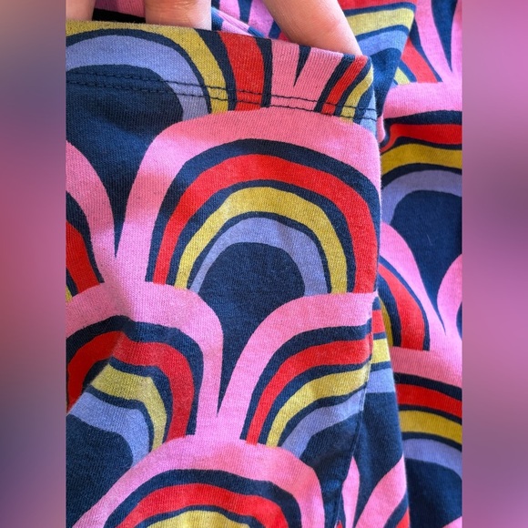 Hannah Anderson Long Sleeve Dress Rainbow Pink Stripe Size 12 - 150 cm - Picture 4 of 12